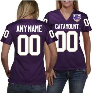   Catamounts Womens Personalized Fashion Football Jersey   Purple