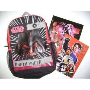   Wars Spiral Notebook and Star Wars Darth Vader Folder: Toys & Games