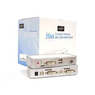 Linkskey LDV 212ASK 2 port DVI USB KVM Switch w/ Cables  
