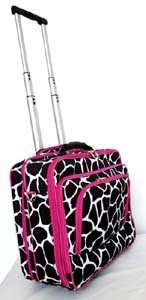 16 Computer/Laptop Briefcase Rolling Wheel Travel Bag Luggage Pink 