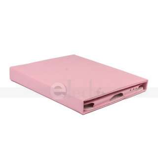 Pink Bluetooth Wireless Keyboard Leather Case iPad 2  