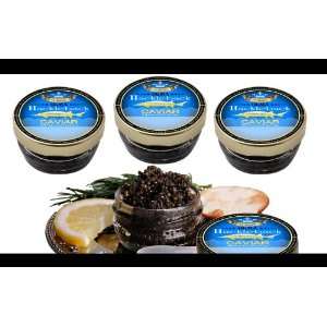 COMBO OF FOUR) OLMA Black Caviar Hackleback 1 oz (28g) Glass Jar 
