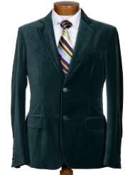 Donna Karan DKNY Mens Sportcoat Green Velvet Sport Coat Jacket Single 