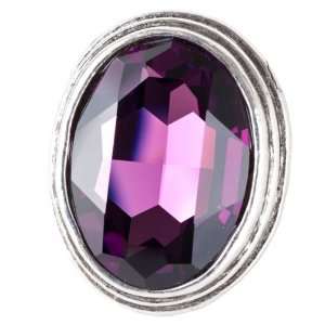  Avant Garde Deep Purple Swarovski Crystal Ring: Jewelry