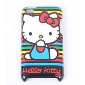  Hello Kitty Face Ipod Rainbow Stripe Touch Case Ipod 4 