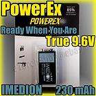 Maha PowerEx 9.6V 230 mAh Imedion Rechargeable Battery