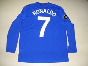 MANCHESTER SHIRT JERSEY RONALDO PORTUGAL REAL MADRID L/S LONG SLEEVE 