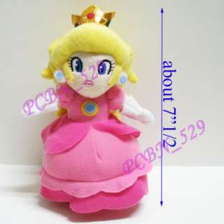 New Super Mario Bros Plush Figure   71/2 Princess Peach  