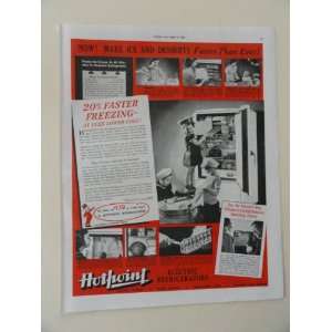  Hotpoint electric refrigerators. Vintage 30s full page 