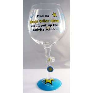  Minx Hand Painted Collectors Wine Glass Find Me Three 