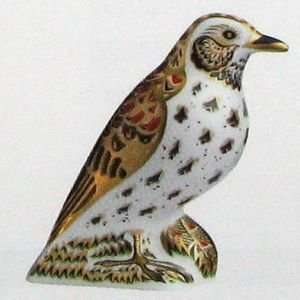  Royal Crown Derby Paperweights Collection Song Thrush 4.25 
