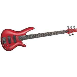  Ibanez Sr305 5 String Bass Guitar Candy Apple Musical 