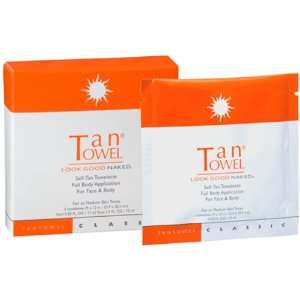  TanTowel Full Body Classic Towelettes   6 pack Beauty