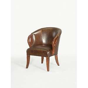  Ambella Home Visconti Accent Chair   Brown Leather 03512 