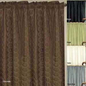   Thermal Insulated Lined Embroidered Curtain Panel