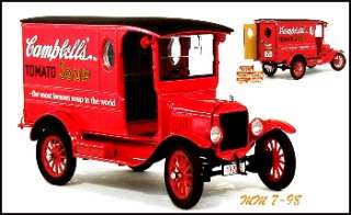 Danbury Mint 1925 Ford Model T Panel Delivery   Campbells Soup   1:24 