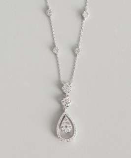 KC Designs diamond and white gold .70tw drop necklace   up to 