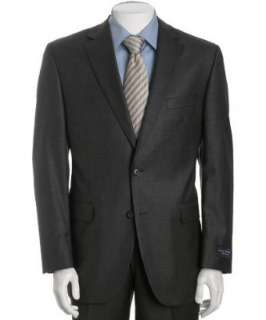   super 110s wool 2 button Dudley CT suit with flat front trousers