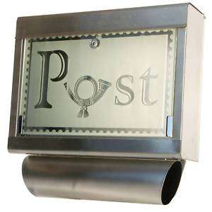 Stainless Steel letterbox mailbox post mail letter box 4032707100147 