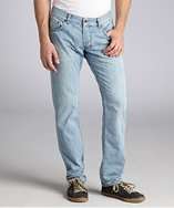 Prada light blue cotton denim straight leg jeans style# 319697001