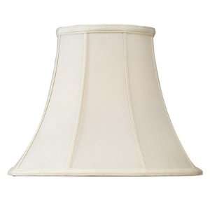  Shantung Silk Bell Lamp Shade in Off White Size 9 T x 18 