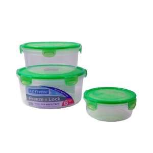   Gear Freeze & Lock Round Storage Containers   3 Pack