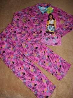 SONNY WITH A CHANCE Flannel Button Up Pajamas NWT 7/8  