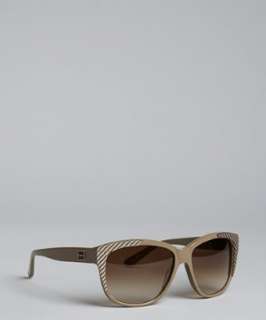 Chloe mink ridged acrylic oversized sunglasses  