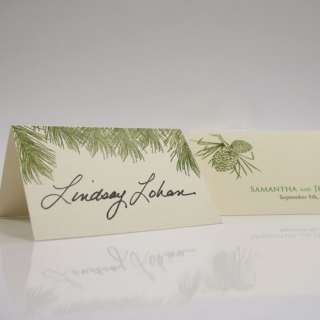   WEDDING FAVOR PERSONALIZED PLACE CARDS WITH FOLD 068180001484  