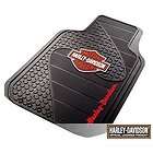 PlastiColor Floor Mats Front Seat Area Rubber Harley Davidson Logo 