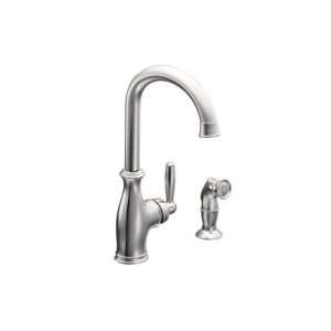  Moen Single Handle Kitchen Faucet with Side Spray 7735 