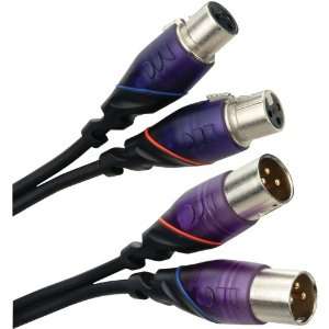 Monster Cable M DJ X 2M Monster DJ Cables 2 meter pair XLR Male to XLR 
