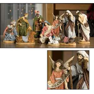  8 Eleven Piece Nativity Set Christmas