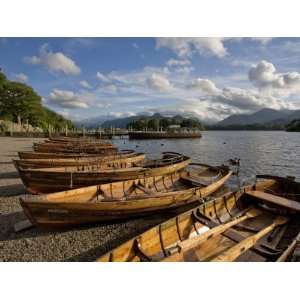  Boats Moored at Derwentwater, Lake District National Park 
