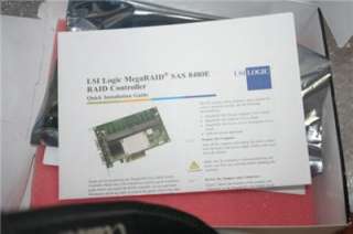 LSI Logic MegaRAID SAS 8480E PCI E RAID Controller  