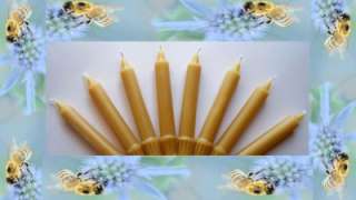 12   6 100% PURE BEES WAX COLONIAL CANDLES  