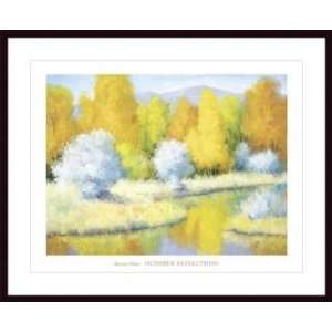   Print   October Reflections   Artist B. Oliver  Poster Size 28 X 36