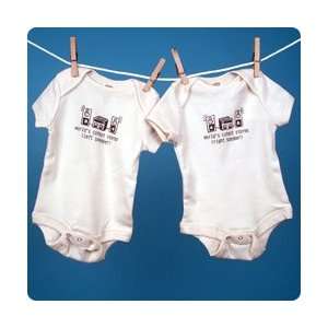  Organic Cotton Speakers Onesies  For Twins Baby