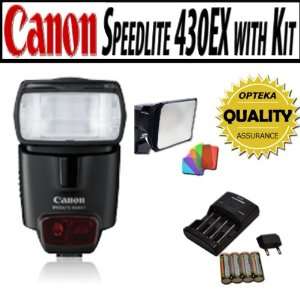  Canon Speedlite 430EX with Opteka SB 110 Universal Gel 