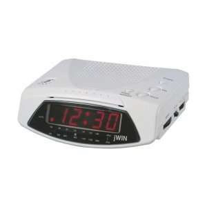 White AM/FM Alarm Clock Radio Electronics