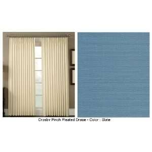  Ellis Curtain Crosby Thermal Insulated 96 by 84 Inch Pinch Pleated 