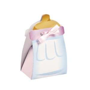 Pink Baby Bottle Treat Boxes   Party Favor & Goody Bags & Paper Goody 