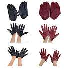 Fashion Sexy Five Fingers Half Palm Sheep Leather Glove