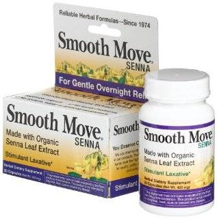   Medicinals Smooth Move Senna Capsules, 50 Count Bottle (Pack of 2