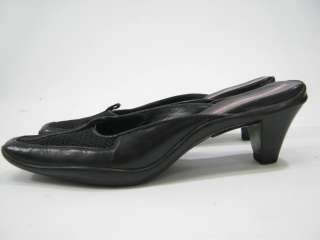   of auth prada black mules sides shoes in a size 6 these great slides