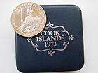 cook islands 1973 silver proof 2 dollars cased location united kingdom 