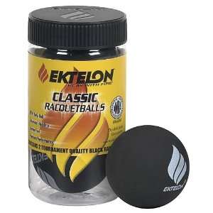  Ektelon Classic Racquetballs Black   2 ball can Sports 