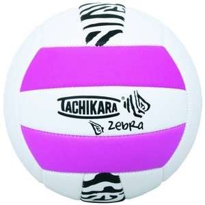  Tec Zebra Pink/White Indoor/Outdoor Foam VolleyBall   2DayShip  