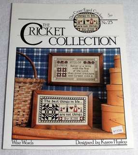 counted cross stitch chart only pattern name wise words no 23 pages 3 