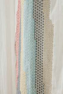 ANTHROPOLOGIE* NWT Sechura Shower Curtain Embroidered Ivory Gauze 
